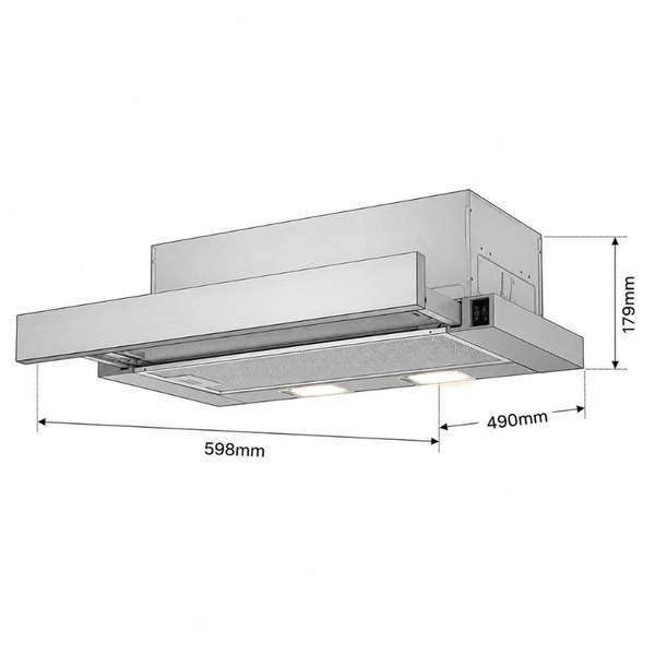 Máy Hút Mùi Âm Tủ Electrolux LFP216S - 280 m³/h
