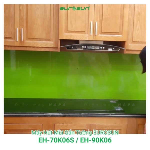 Máy Hút Mùi Gắn Tường EUROSUN EH-70K06S, EH-90K06, Công Suất 1000m³/h