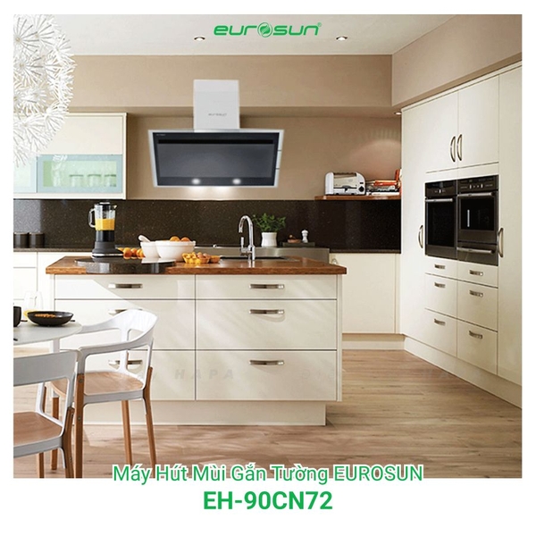 Máy Hút Mùi Kính Vát EUROSUN EH-90CN72 Công Suất 1200m³/h