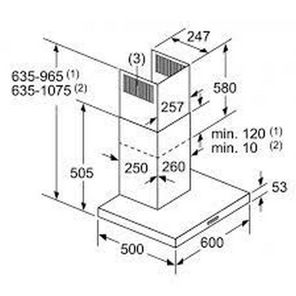 Máy Hút Mùi Áp Tường Bosch DWB97DM50B - 710 m³/h