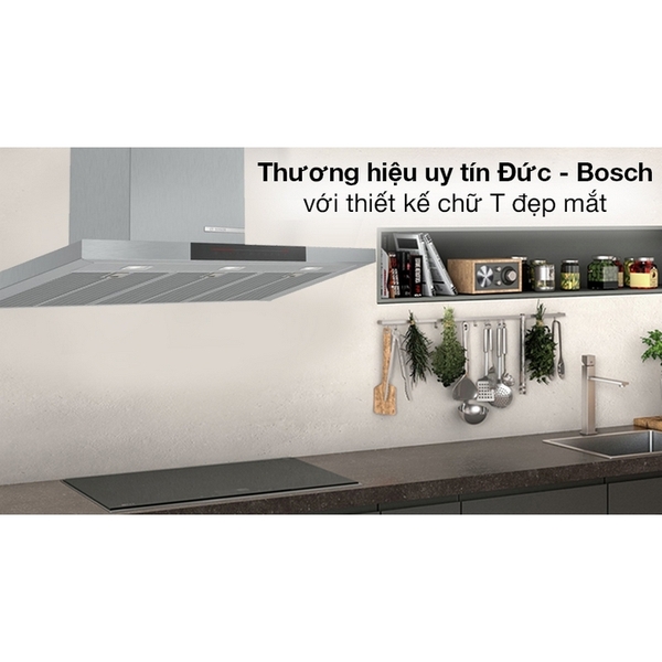 Máy Hút Mùi Áp Tường Bosch DWB98JQ50B - 843 m³/h