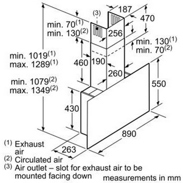 Máy Hút Mùi Bosch HMH.DWF97RV60B Gắn Tường - 730 m³/h