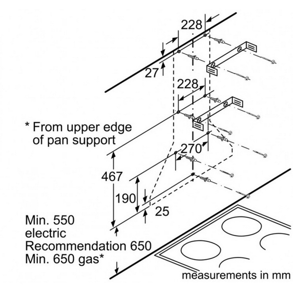 Máy Hút Mùi Áp Tường Bosch HMH.DWW09W851B - 780 m³/h