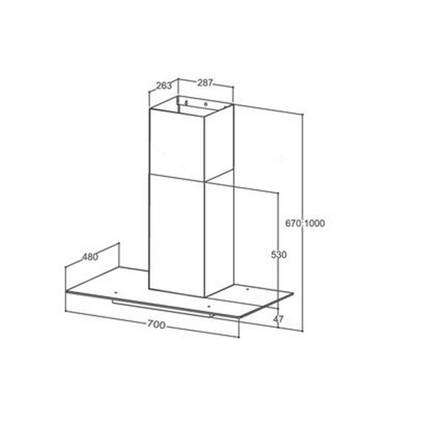Máy Hút Mùi Khói Canzy CZ 2370 - 1300 m³/h