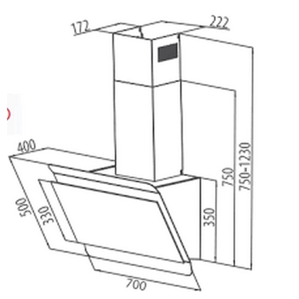 Máy Hút Mùi Độc Lập Canzy CZ 2770H - 1400 m³/h
