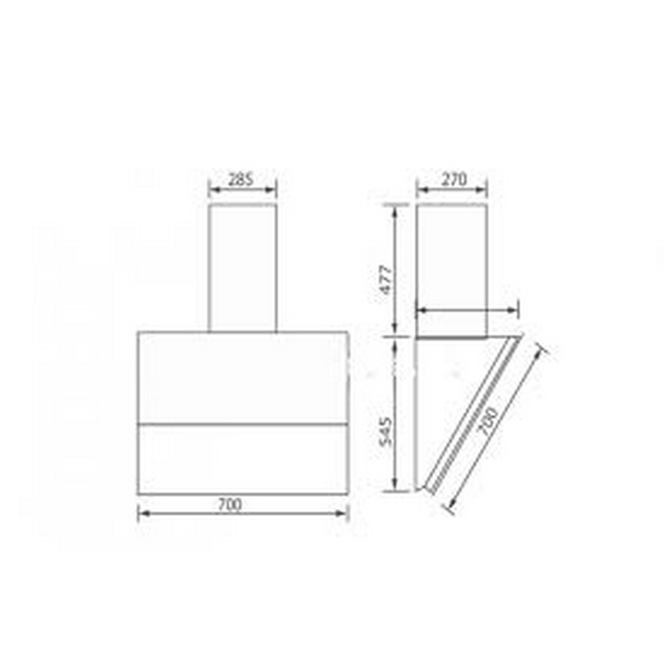 Máy Hút Mùi Độc Lập Canzy CZ 2870GH - 1400 m³/h
