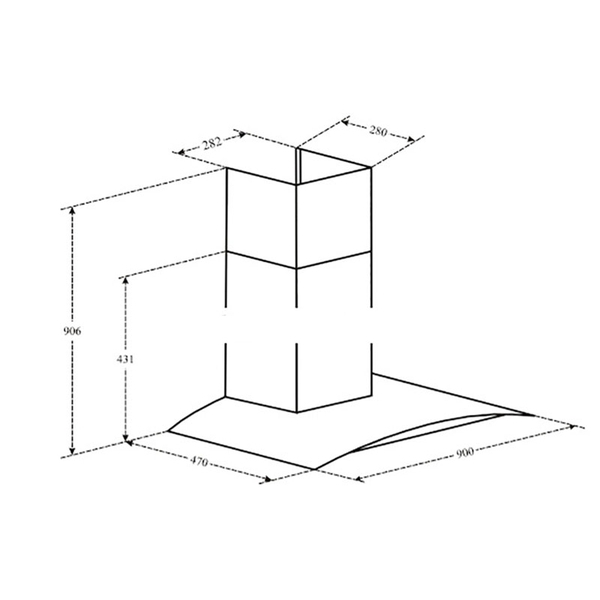 Máy Hút Mùi Khói Canzy CZ 3590 - 1100 m³/h