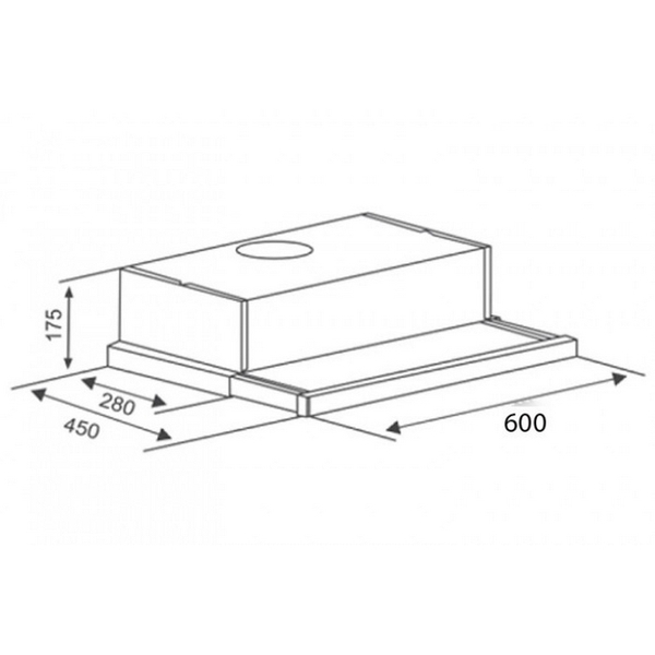 Máy Hút Mùi Khói Âm Tủ Canzy CZ 600GM - 750 m³/h