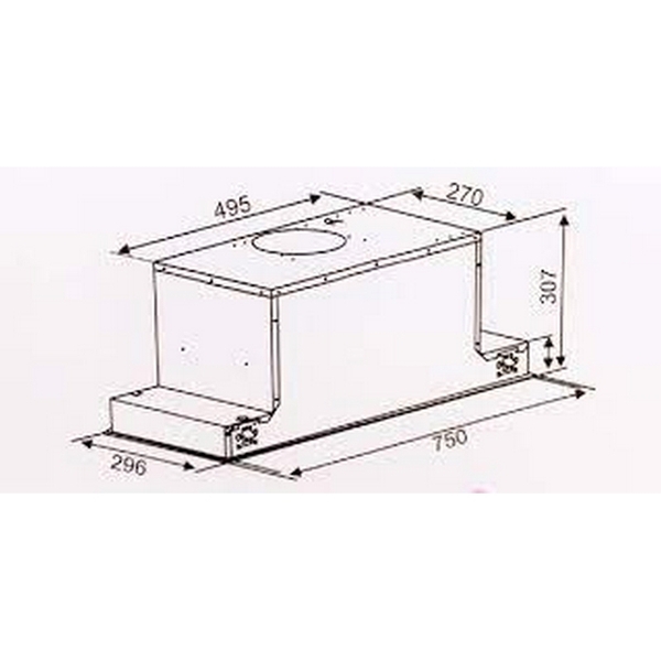 Máy Hút Mùi Âm Tủ CANZY CZ 68D - 1250 m³/h