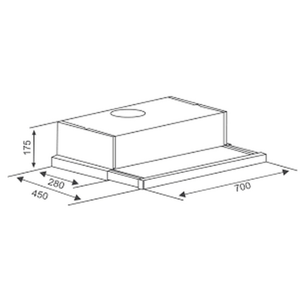 Máy Hút Mùi Khói Âm Tủ Canzy CZ 700BRH - 750 m³/h