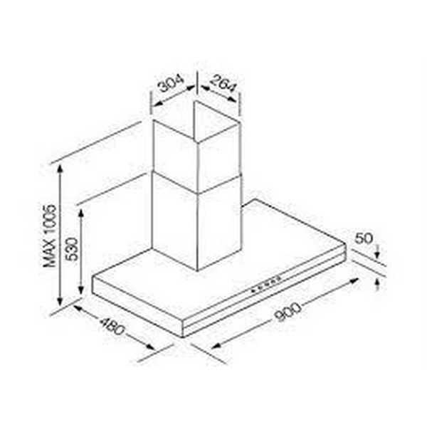 Máy Hút Mùi Áp Tường Canzy CZ-B09 - 1400 m³/h