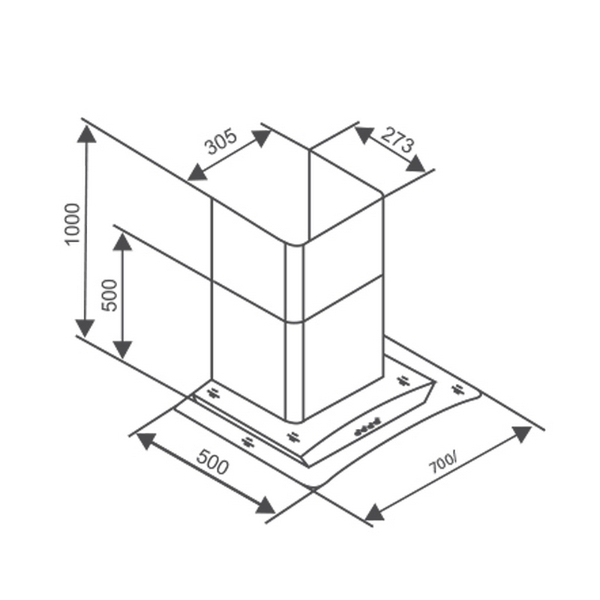 Máy Hút Mùi Khói Canzy CZ M6670 - 1200 m³/h