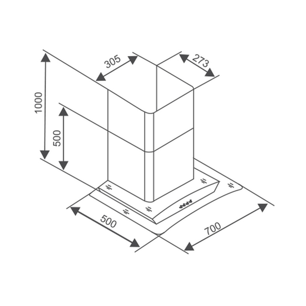 Máy Hút Mùi Khói Canzy CZ M6770 - 1400 m³/h