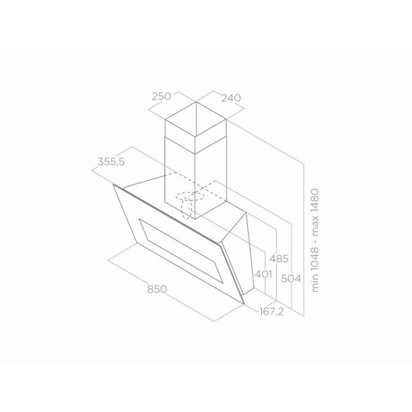 Máy Hút Mùi Khói Elica BLOOM 300 - 900 m³/h