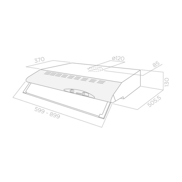 Máy Hút Mùi Khói Âm Tủ Elica CONCORDE - 165 m³/h
