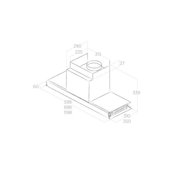 Máy Hút Mùi Âm Tủ ELICA FILO 581 m³/h