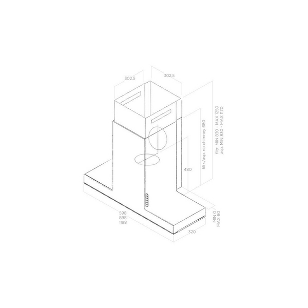 Máy Hút Mùi Khói Elica HAIKU - 710 m³/h