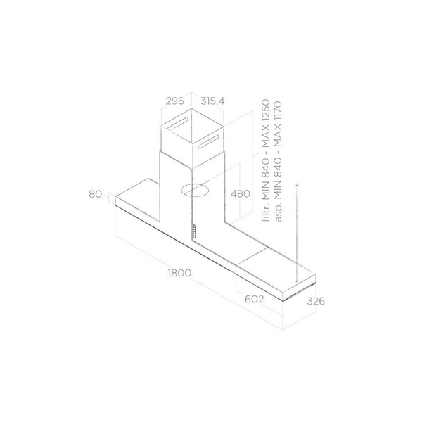 Máy Hút Mùi Khói Elica HAIKU ISLAND - 720 m³/h