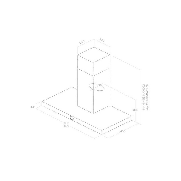 Máy Hút Mùi Khói Elica LOL - 665 m³/h