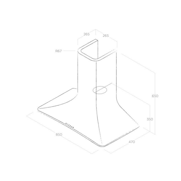 Máy Hút Mùi Khói Elica SWEET - 580 m³/h