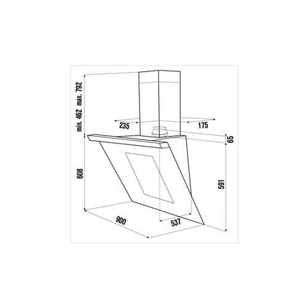 Máy Hút Mùi Khói Kuppersbusch KD 9570 - 820 m³/h