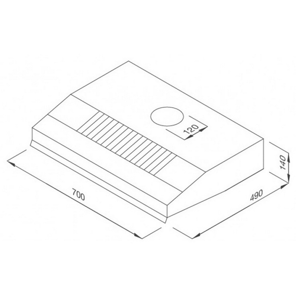 Máy Hút Khói Khử Mùi Malloca H342.7 - 450 m³/h