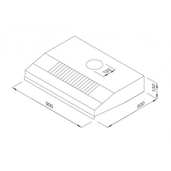 Máy Hút Khói Khử Mùi Malloca H342.9 TC Cổ Điển - 500 m³/h