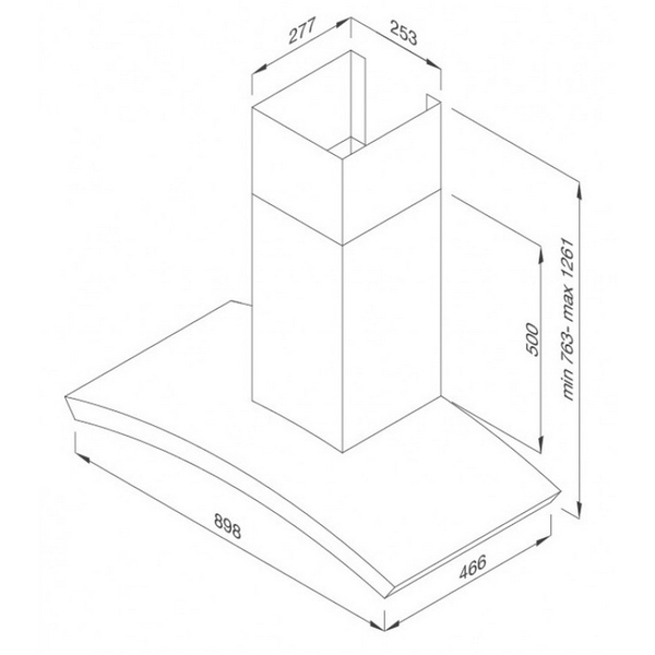 Máy Hút Khói Khử Mùi Malloca K90S Áp Tường - 850 m³/h