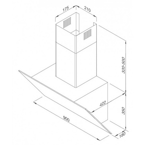 Máy Hút Khói Khử Mùi Malloca VITA V-13, VITA V-15 GRES 700 m³/h