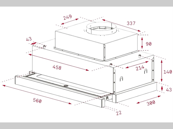 Máy Hút Mùi Âm Tủ Teka CNL 6815 PLUS 40436840 | 9815 PLUS 40436860