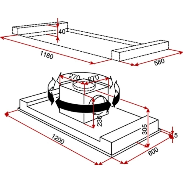 Máy Hút Mùi Đảo - Âm Trần TEKA DHT 1285 40484180