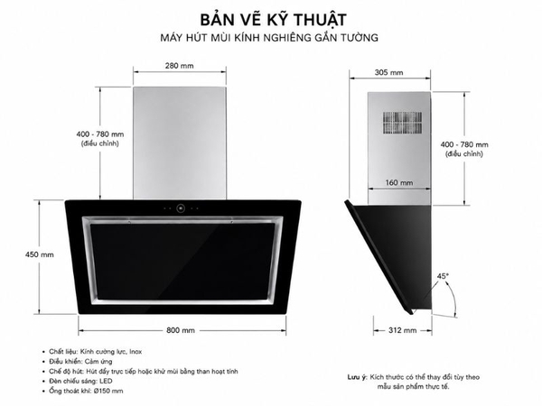 Máy Hút Mùi Teka DLV 998 BK BLACK 40437210