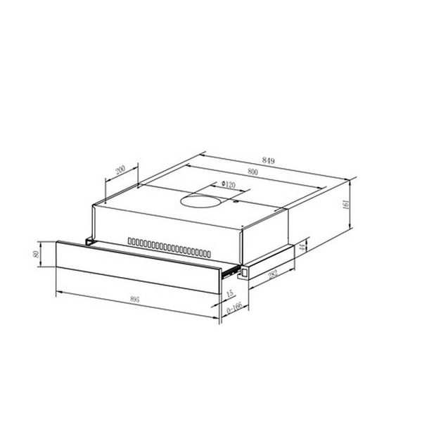 Máy Hút Mùi Âm Tủ Teka TLR2 92 SS 113070001