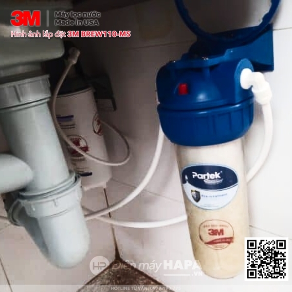 Ảnh lắp đặt thực tế của Máy Lọc Nước Uống Trực Tiếp 3M BREW110-MS - 03