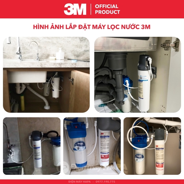 Ảnh lắp đặt thực tế của Máy Lọc Nước Uống Trực Tiếp 3M BREW120-MS tại Điện máy HAPA - 01