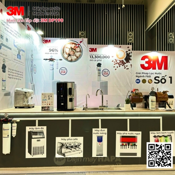 Máy Lọc Nước 3M DP190 Chuyên Dùng Quán Cà Phê, Nhà Hàng - Nhập Khẩu Mỹ