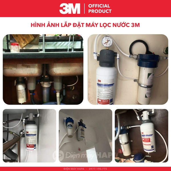 Ảnh lắp đặt thực tế của Máy Lọc Nước Uống Trực Tiếp 3M ICE140-S - Điện máy HAPA - 01