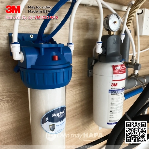 Ảnh lắp đặt thực tế của Máy Lọc Nước Uống Trực Tiếp 3M ICE140-S - Điện máy HAPA - 02