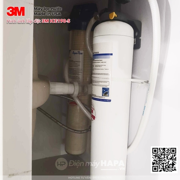 Máy Lọc Nước 3M ICE190-S Chuyên Dùng Cho Quán Cà Phê, Nhà Hàng - Nhập Khẩu Mỹ