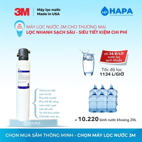 Máy Lọc Nước 3M ICE190S-WOI Chuyên Dùng Cho Quán Cà Phê, Nhà Hàng - Nhập Khẩu Mỹ