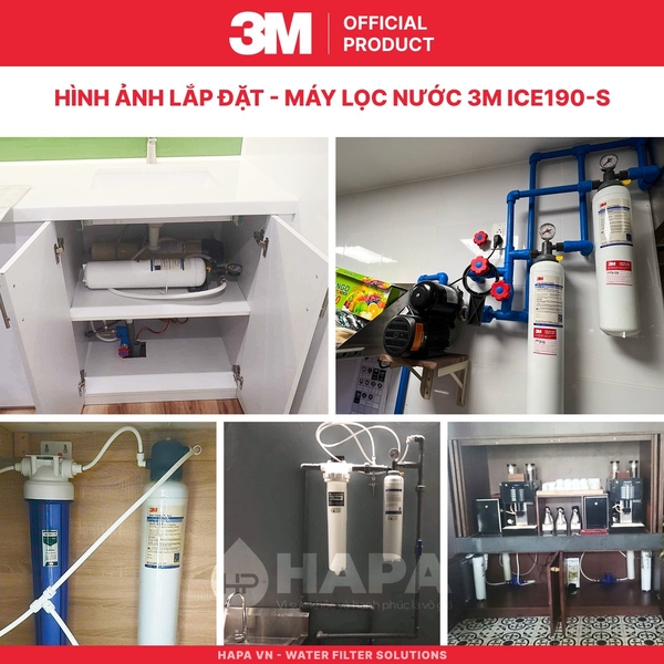 Máy Lọc Nước 3M ICE190S-WOI Chuyên Dùng Cho Quán Cà Phê, Nhà Hàng - Nhập Khẩu Mỹ