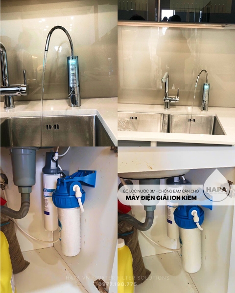 Bộ Tiền Xử Lý Nước 3M Cho Máy Điện Giải iON Kiềm - Nhập khẩu Mỹ