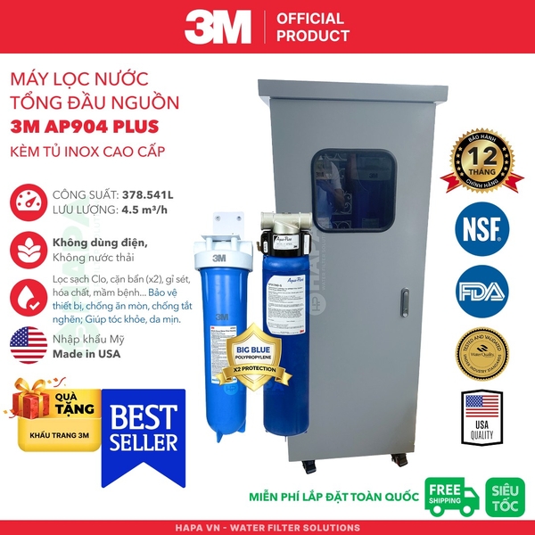 Hệ Thống Lọc Tổng Đầu Nguồn 3M AP904 PLUS Cao Cấp - Nhập Khẩu Mỹ