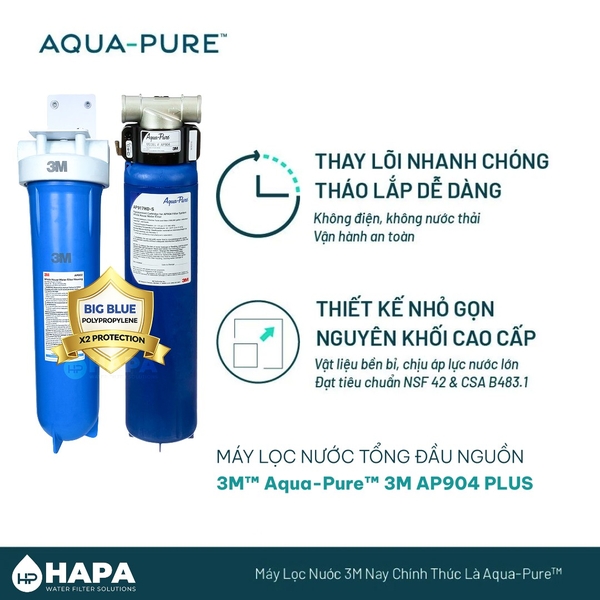 Hệ Thống Lọc Tổng Đầu Nguồn 3M AP904 PLUS Cao Cấp - Nhập Khẩu Mỹ