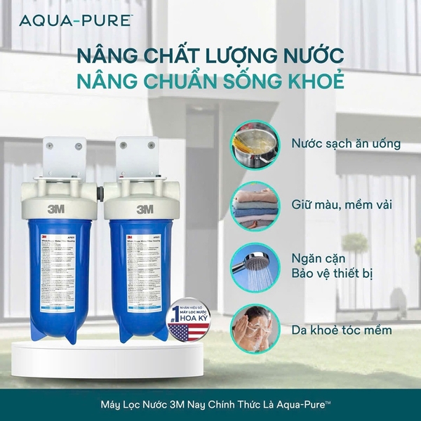 Máy Lọc Nước Đầu Nguồn Cao Cấp 3M™ Aqua-Pure™ AP801B-810-817 10 inch Big Blue