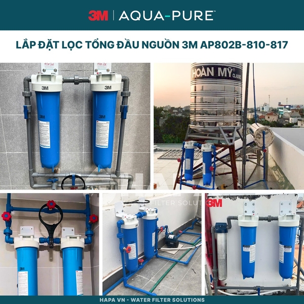 Máy Lọc Nước Đầu Nguồn Cao Cấp 3M™ Aqua-Pure™ AP802B-810-817 20 inch Big Blue