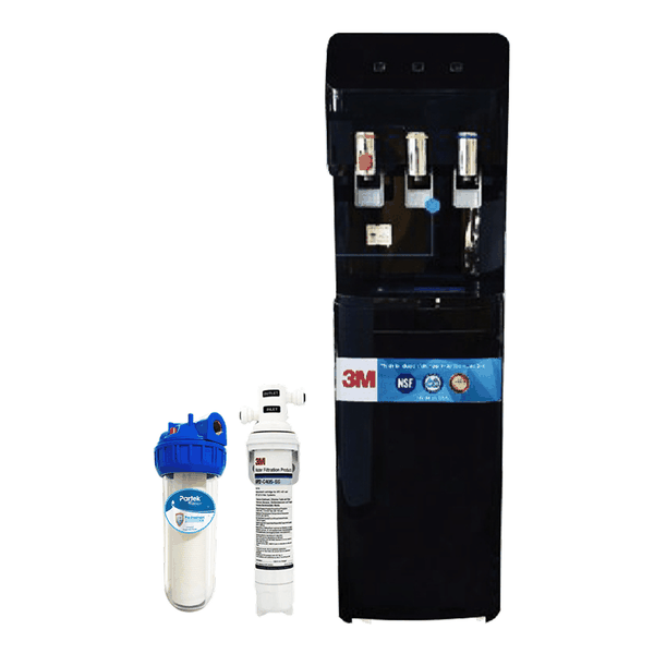 Máy Lọc Nước Nóng Lạnh 3 Vòi (Màu Đen) - Bộ lọc nhập khẩu Mỹ