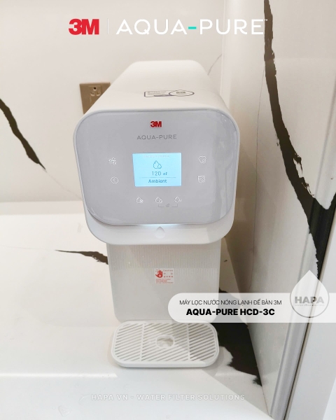 Máy Lọc Nước Nóng Lạnh 3M™ Aqua-Pure™ HCD-3C Công nghệ Hybrid Cooling mới nhất - Hàng Chính Hãng 3M™ Aqua-Pure™