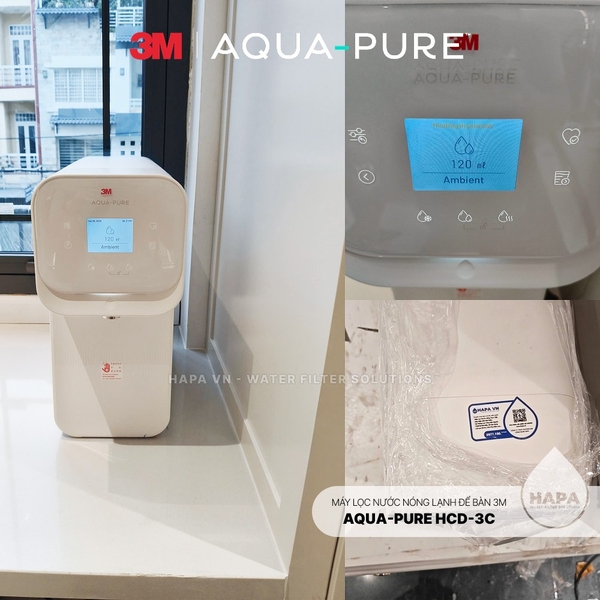 Máy Lọc Nước Nóng Lạnh 3M™ Aqua-Pure™ HCD-3C Công nghệ Hybrid Cooling mới nhất - Hàng Chính Hãng 3M™ Aqua-Pure™