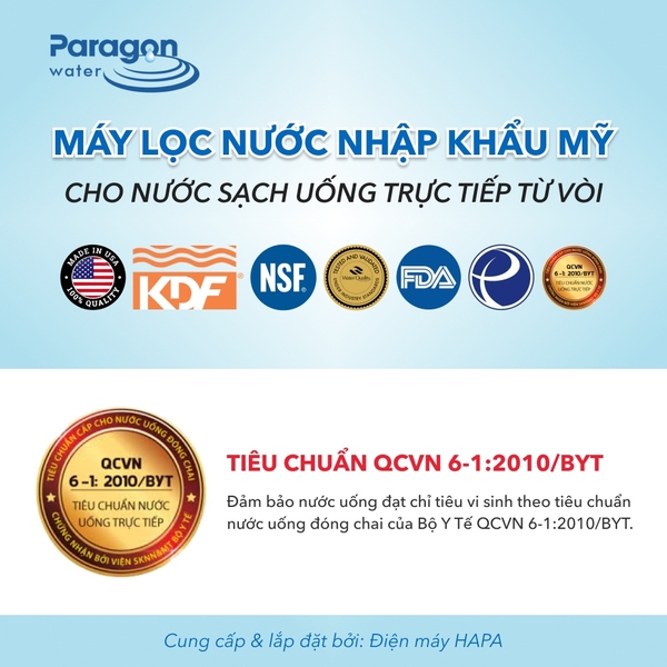 Vòi Nước Uống PARAGON 3 Dây Cao Cấp - Nhập Khẩu Mỹ